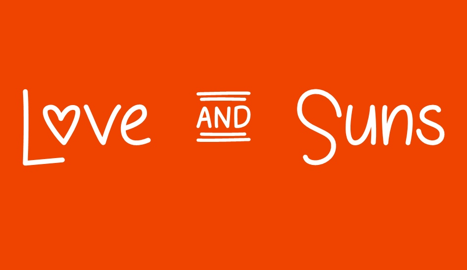 Love & Sunshine font big