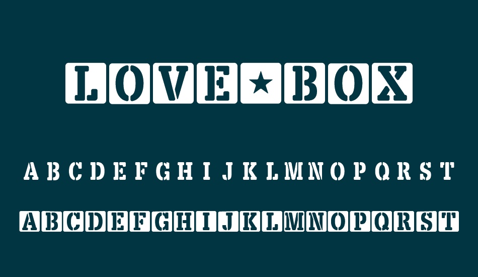 LOVE-BOX font