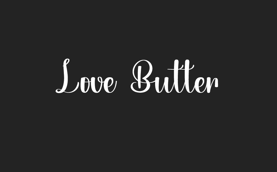 Love Butter font big