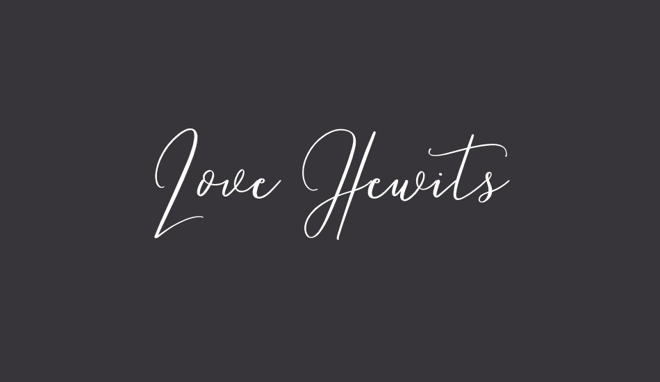 Love Hewits font big