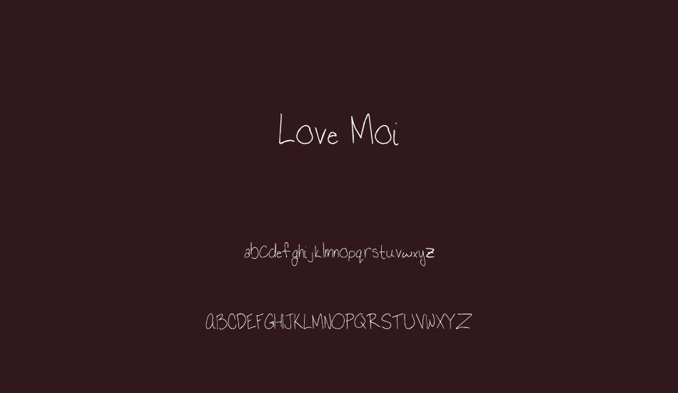 Love Moi font