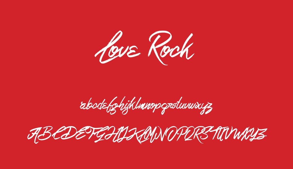 Love Rock font