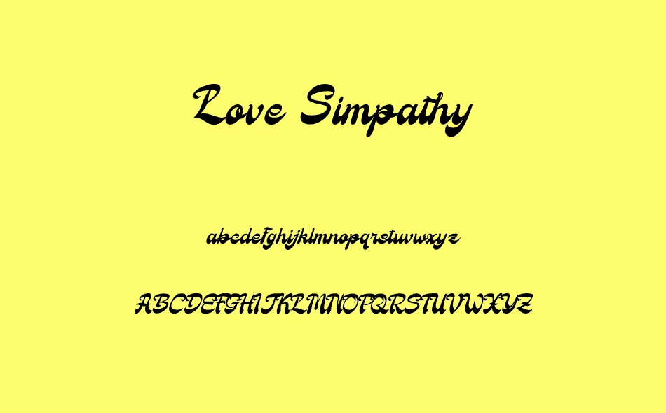 Love Simpathy font