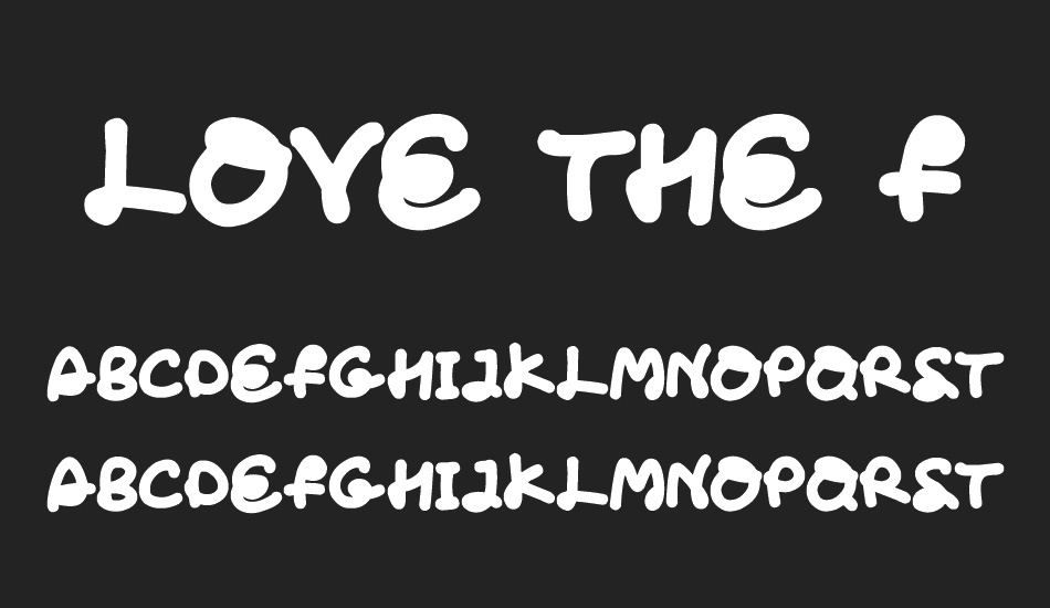 Love The Fonts font