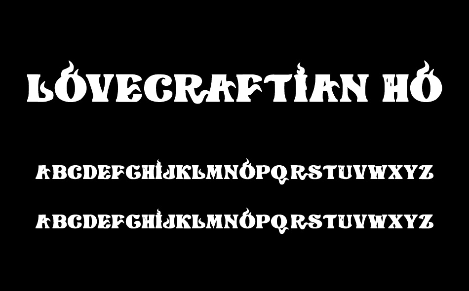 Lovecraftian Horrors font
