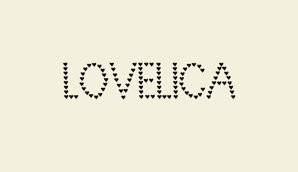Lovelica font big
