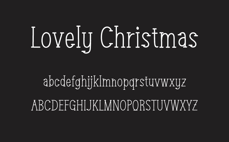 Lovely Christmas font