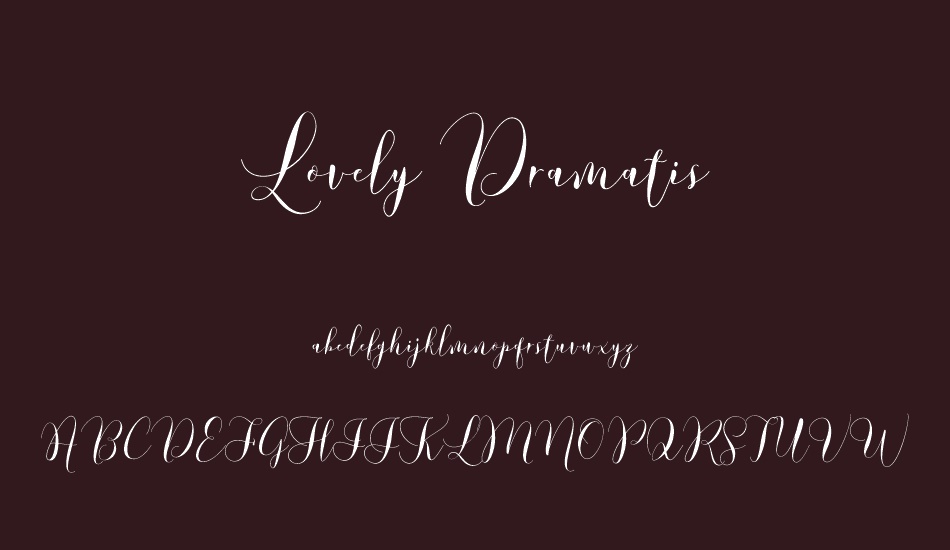 Lovely Dramatis Demo font