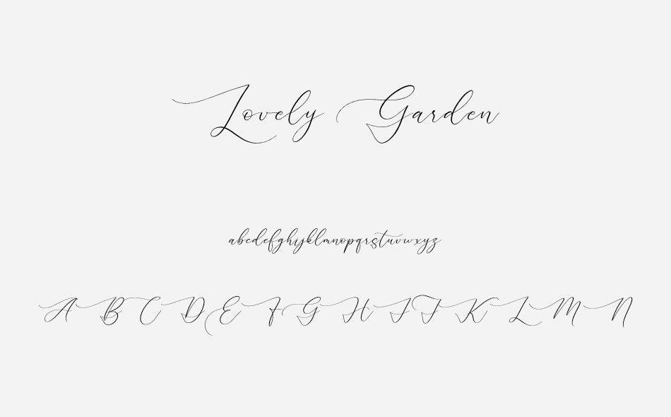 Lovely Garden font