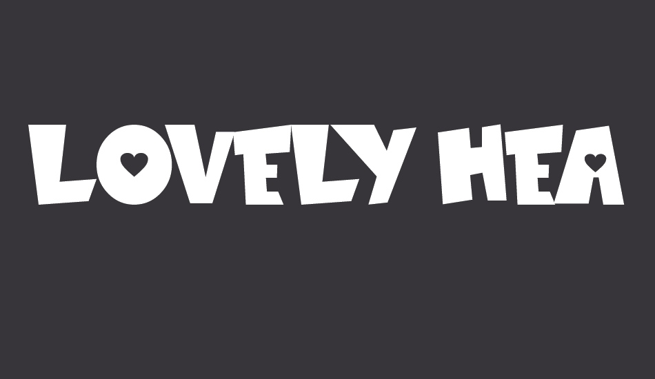 LOVELY HEART font big