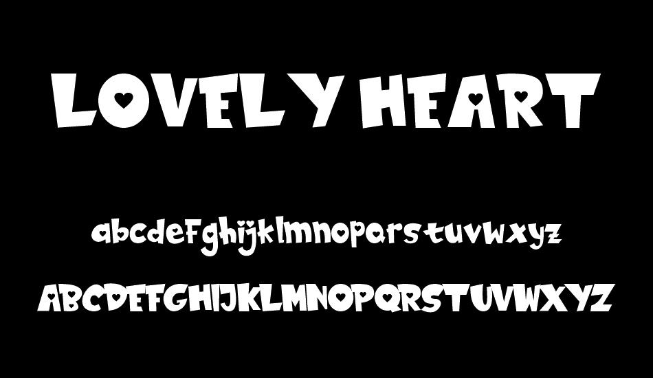 LOVELY HEART font