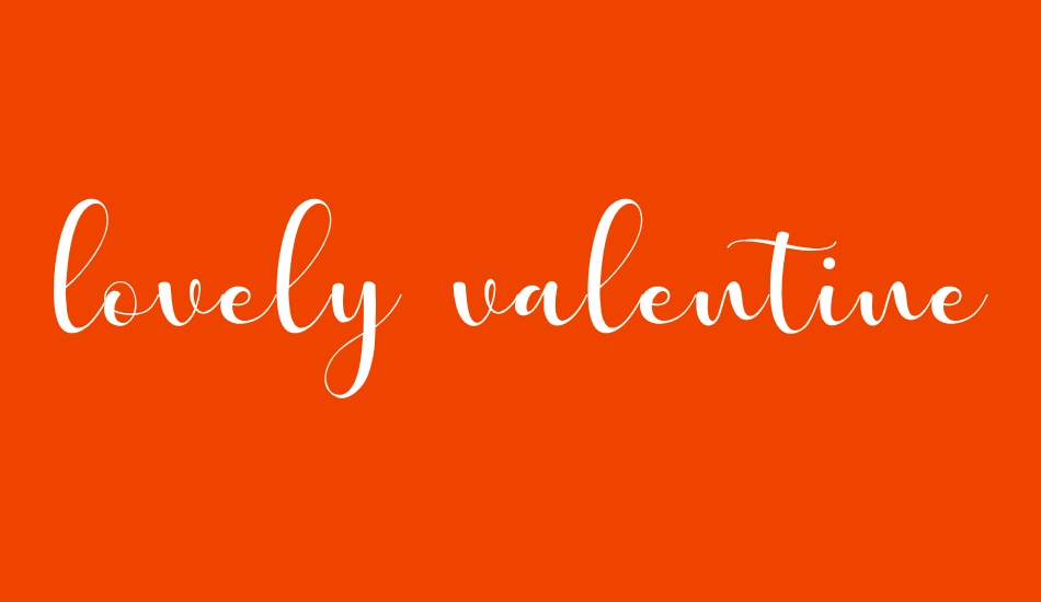 lovely valentine font big