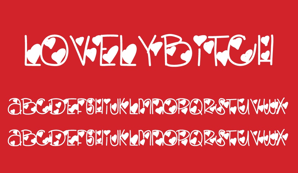 LovelyBitch font