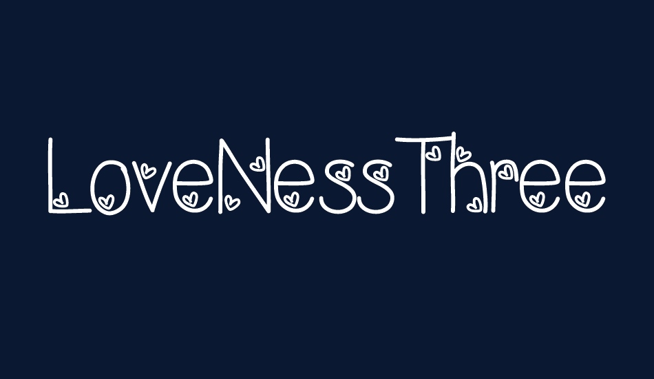 LoveNessThree font big