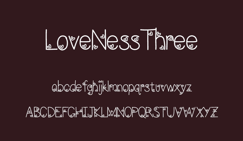 LoveNessThree font