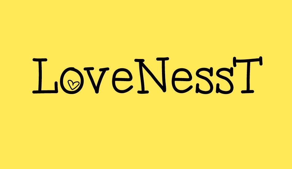 LoveNessTwo font big