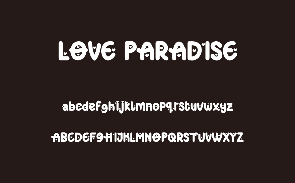 Love Paradise font