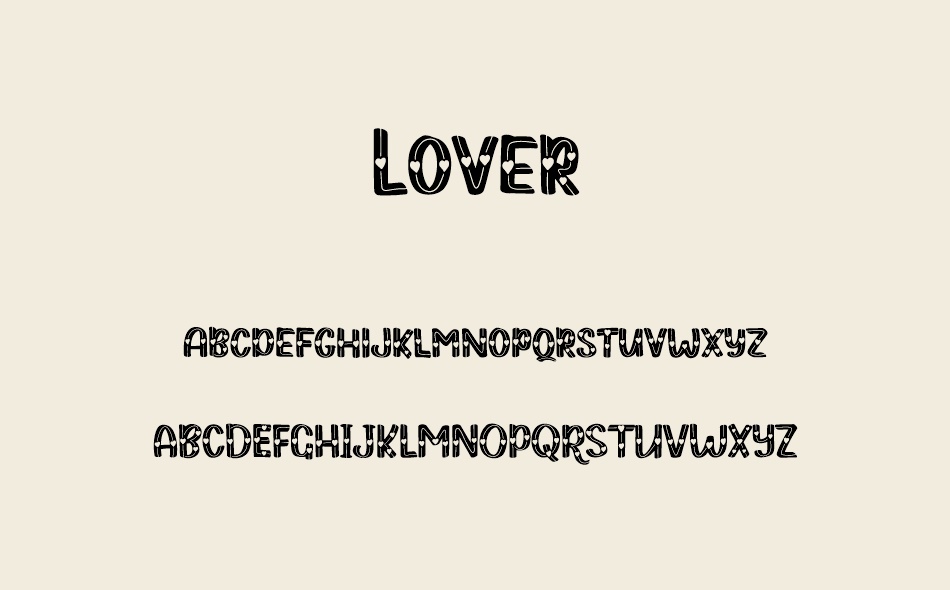 Lover font