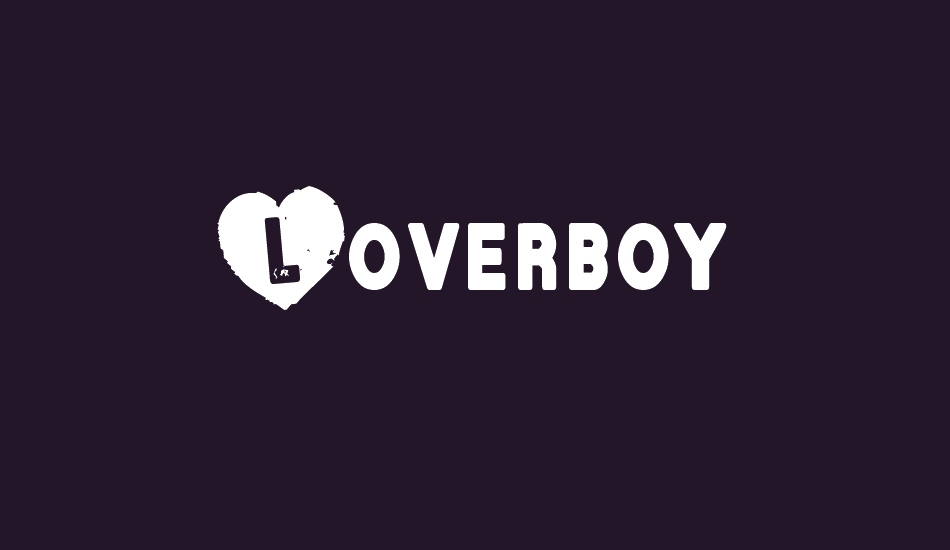 Loverboy font big
