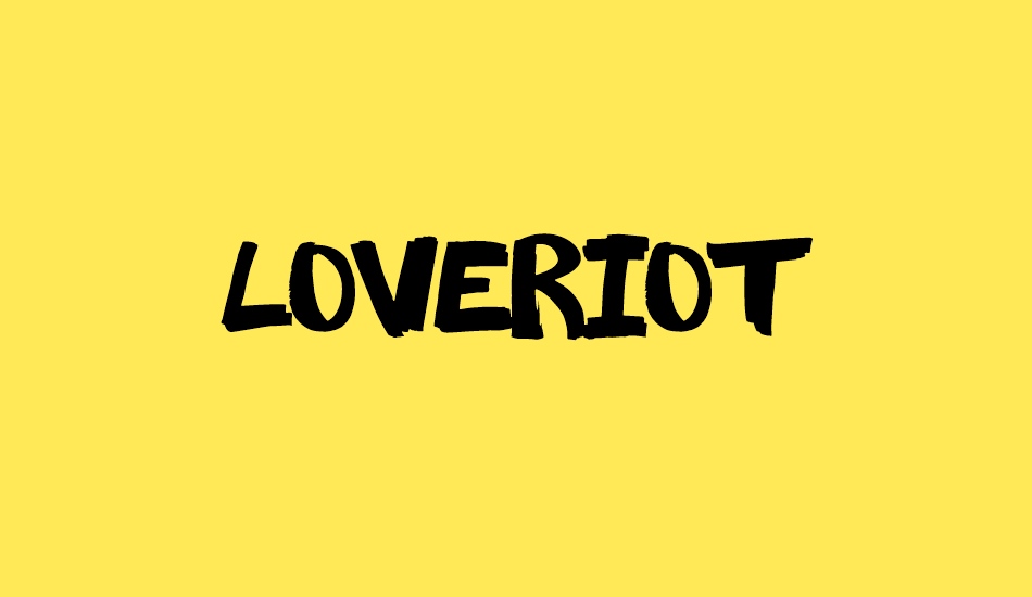 LoveRiot font big