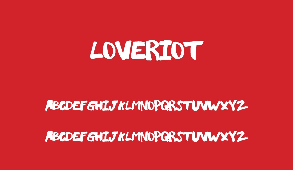 LoveRiot font