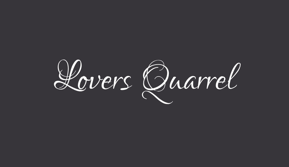 Lovers Quarrel font big