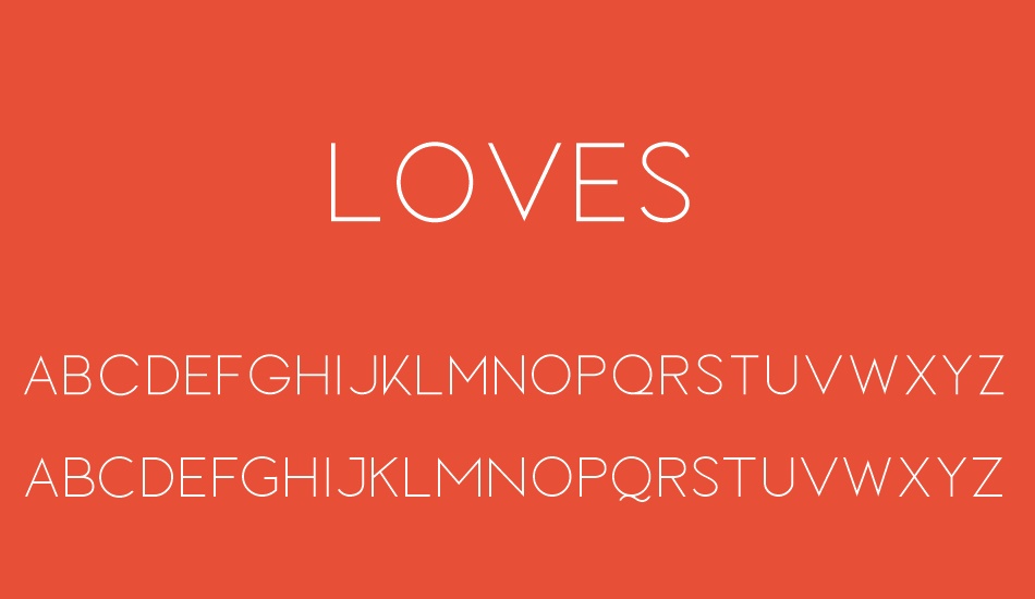 LOVES font