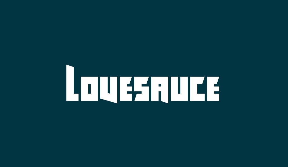 Lovesauce font big