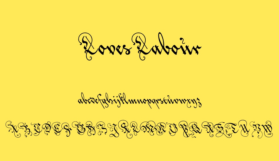 LovesLabour font
