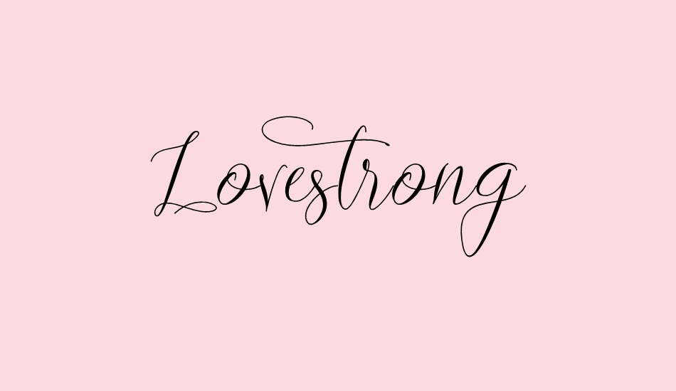 Lovestrong font big