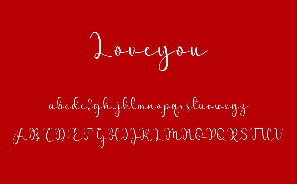 Loveyou font