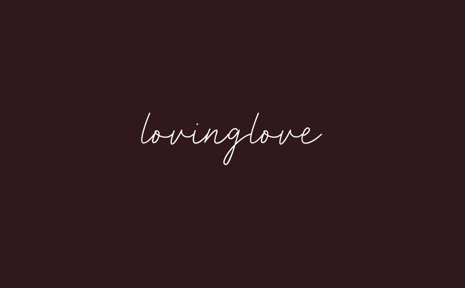 Lovinglove font big