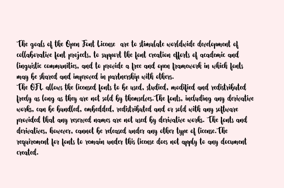 Lovingwave font 1