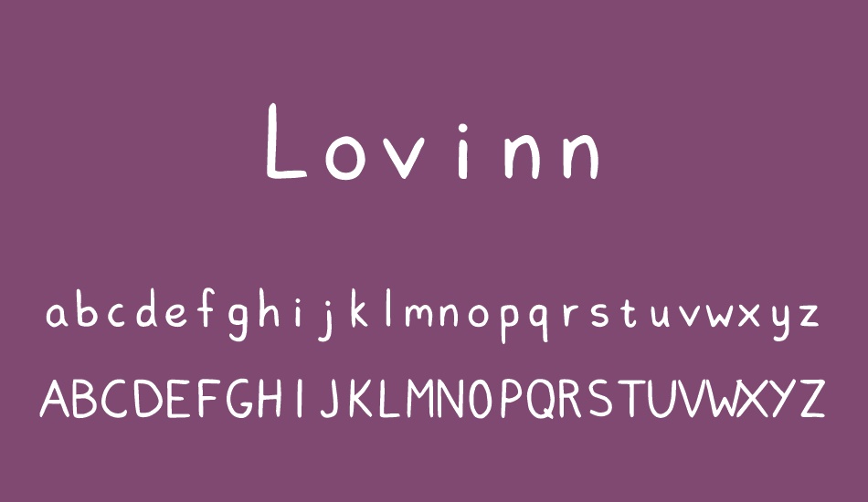 Lovinn font