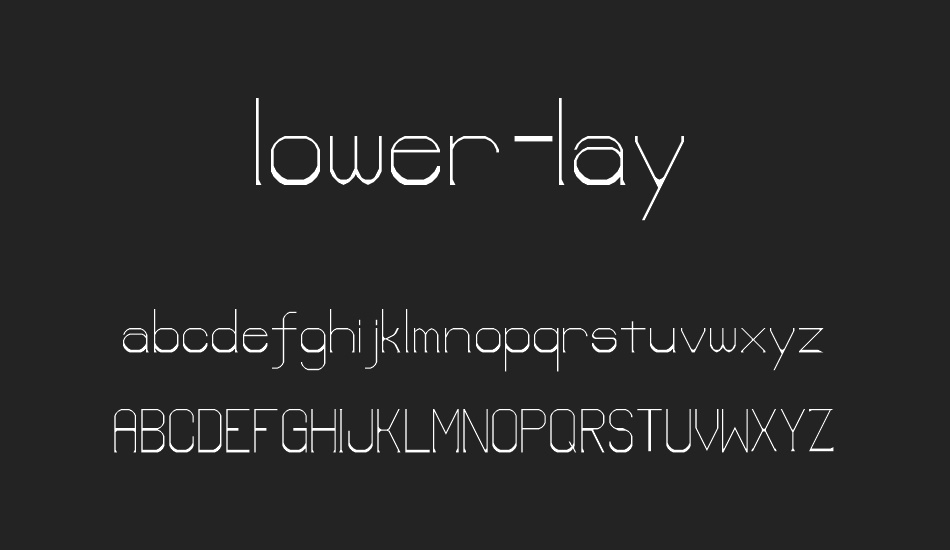 lower-lay font