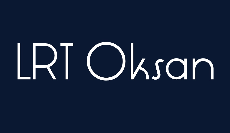 LRT Oksana font big