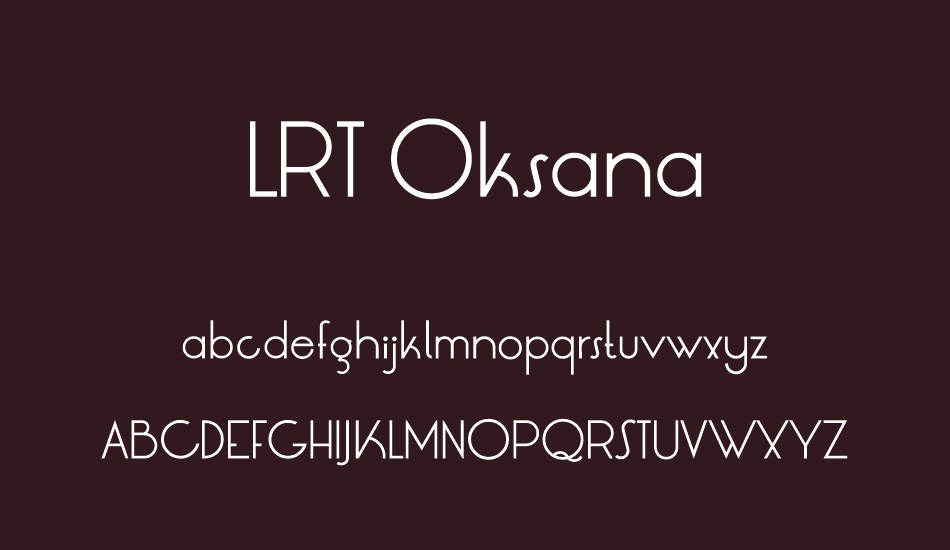 LRT Oksana font
