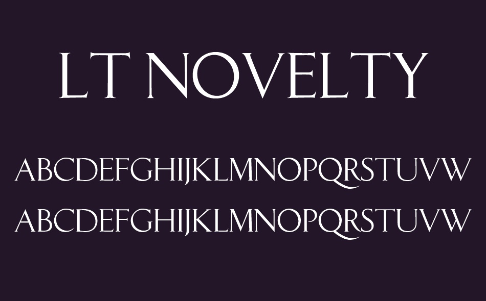 LT Novelty font