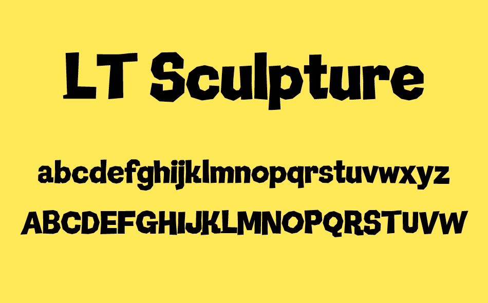 LT Sculpture font
