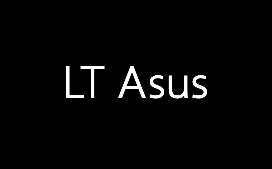 LT Asus font big