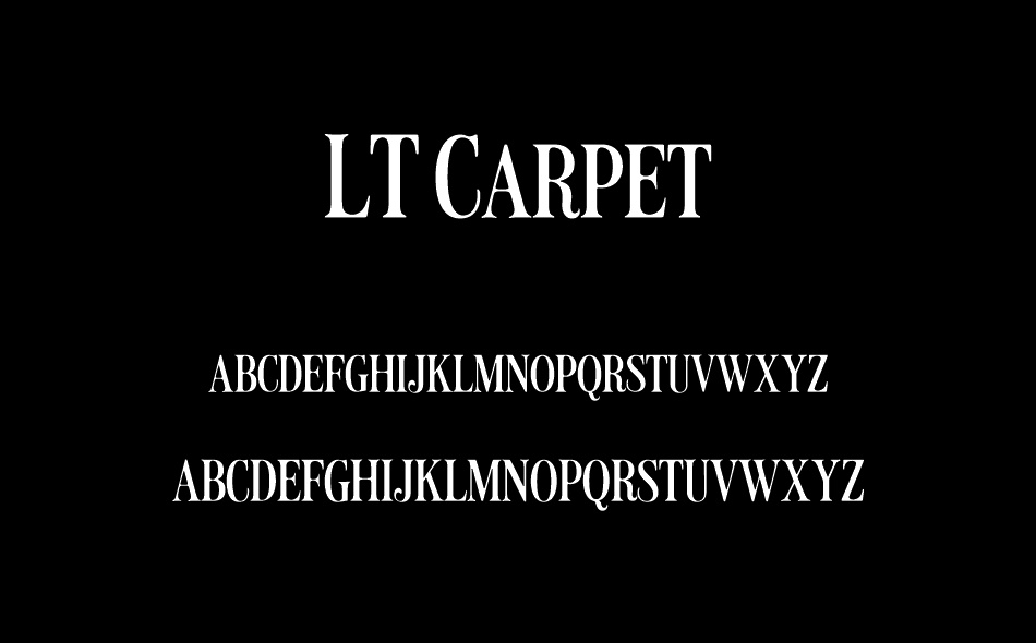LT Carpet font