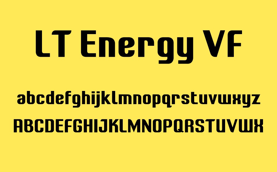 LT Energy font