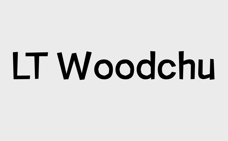 LT Woodchuck font big