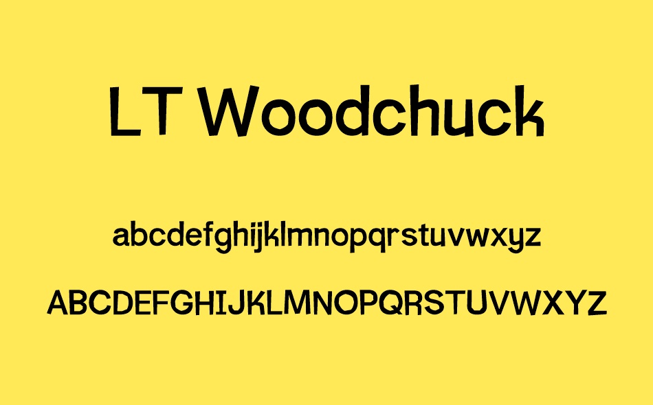 LT Woodchuck font