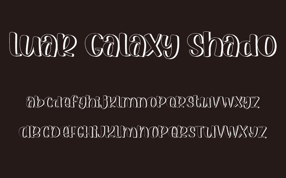 Luar Galaxy font