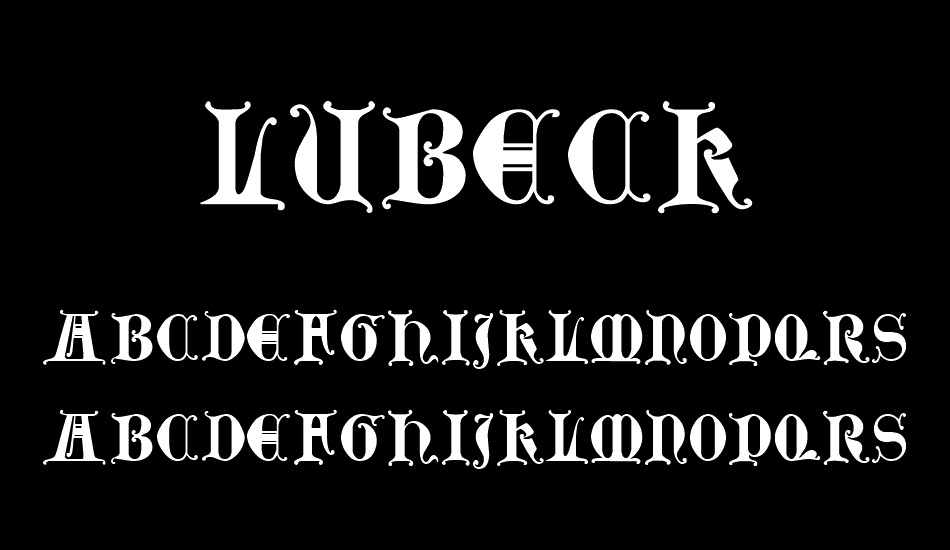 Lubeck font