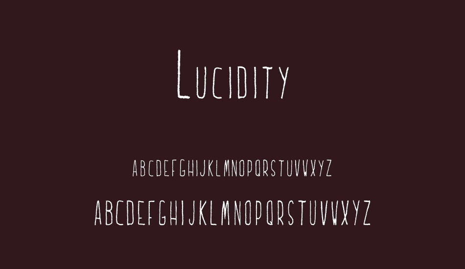 Lucidity font