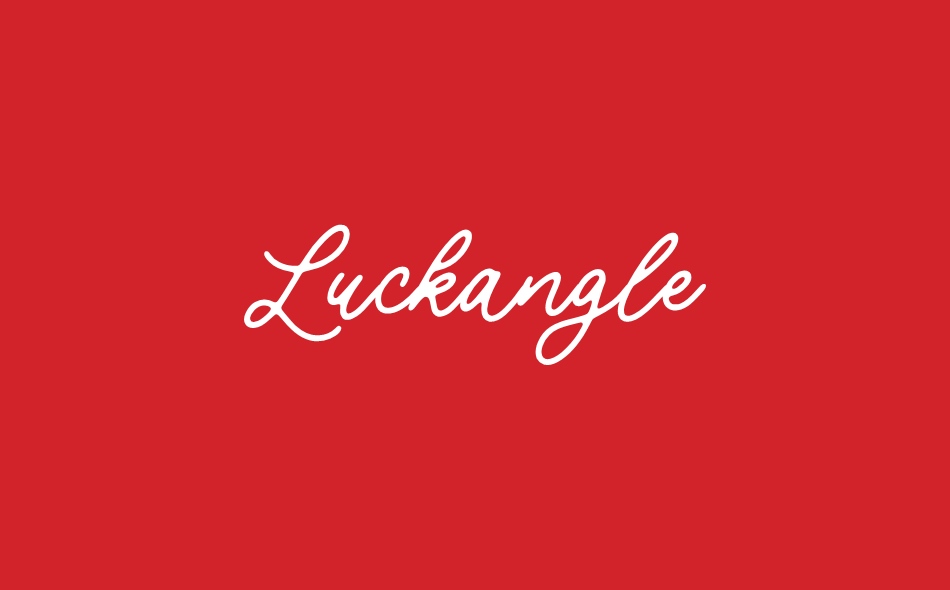 Luckangle font big