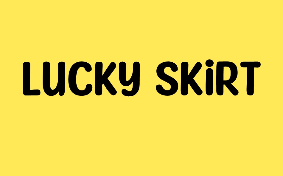 Lucky Skirt font big