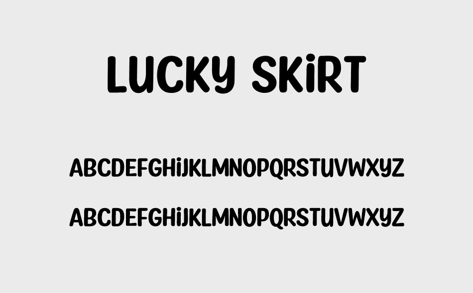 Lucky Skirt font